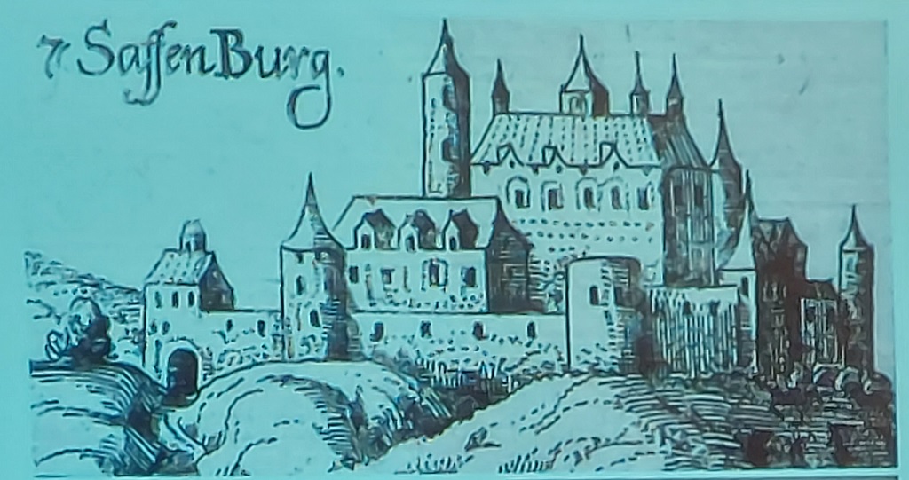 Die Saffenburg,einzig erhaltenes Bild
